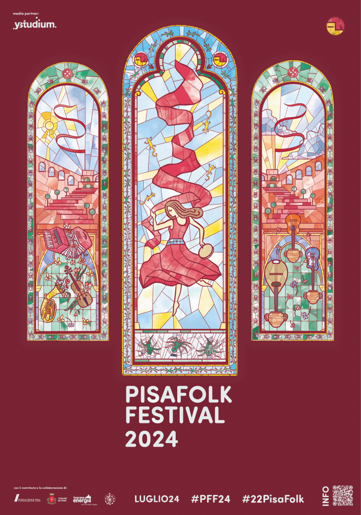 La locandina del PISAFOLK FESTIVAL 2024